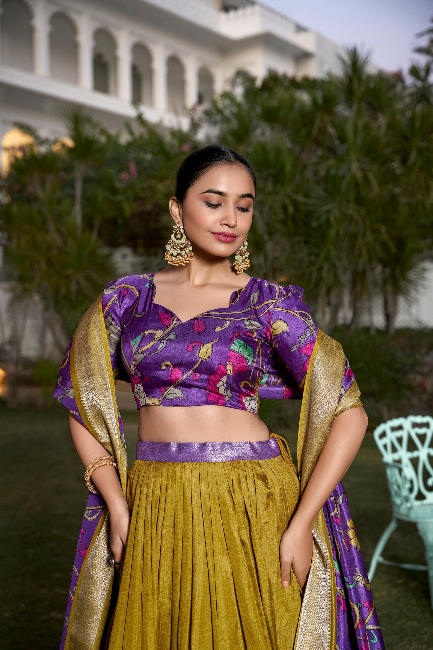 modern lehenga design for festive styling