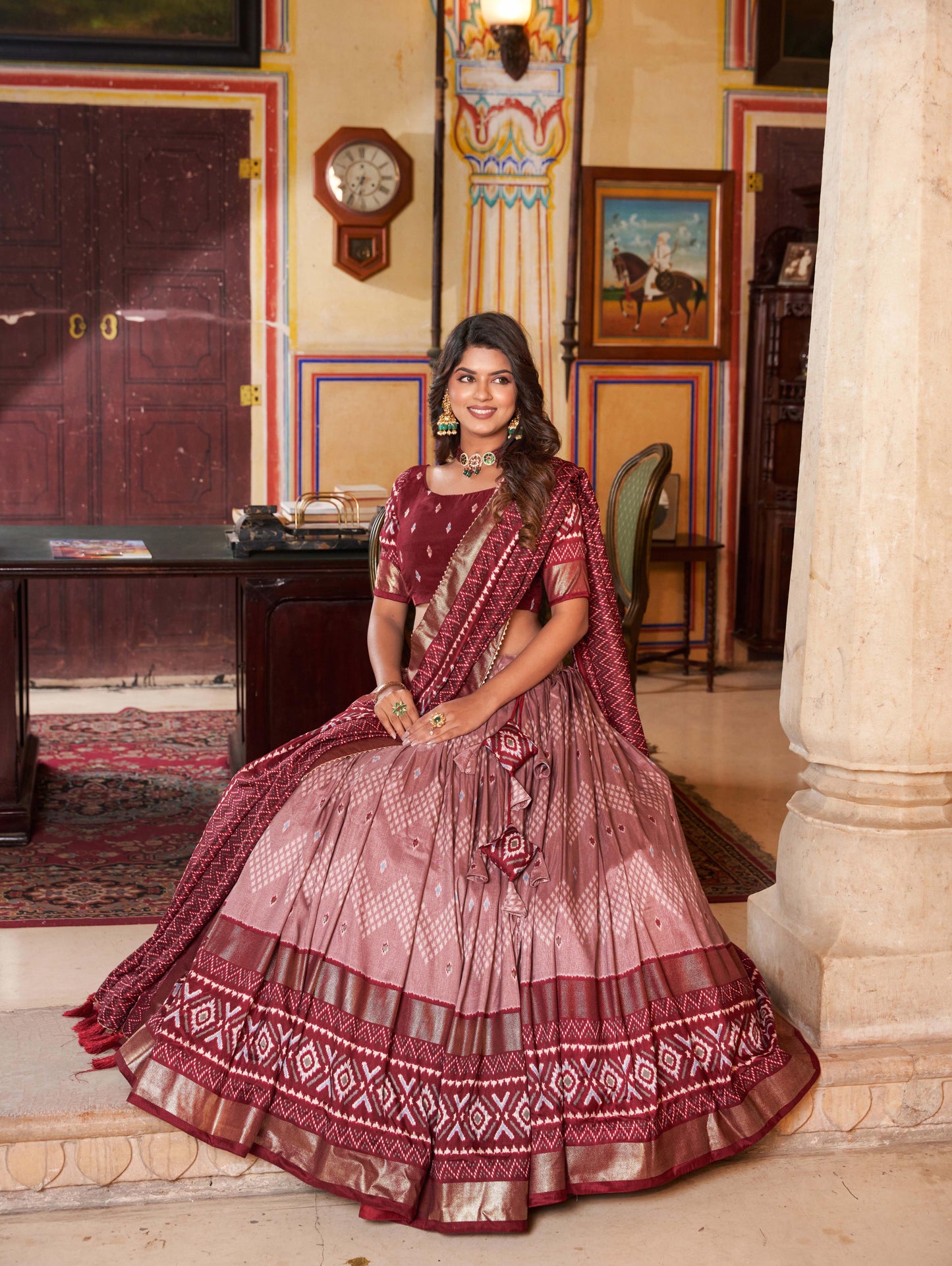stylish lehenga with dupatta – traditional wear