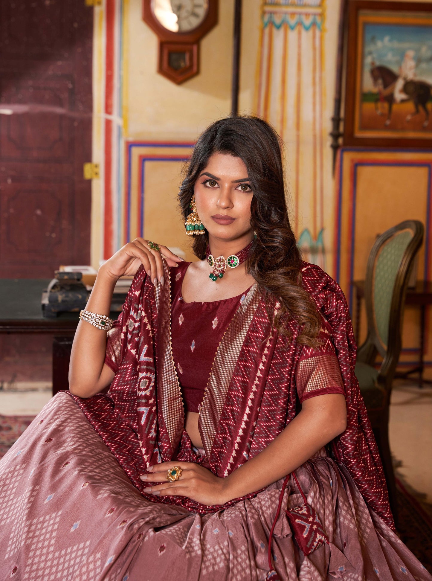 stylish lehenga with dupatta – traditional wear