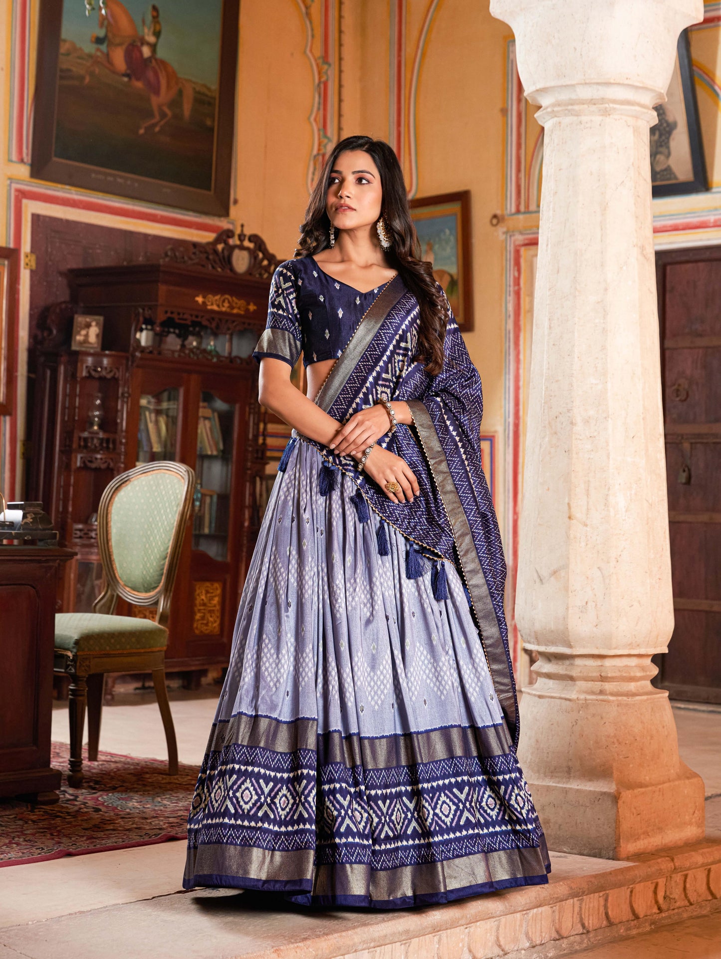 stylish lehenga with dupatta – traditional wear