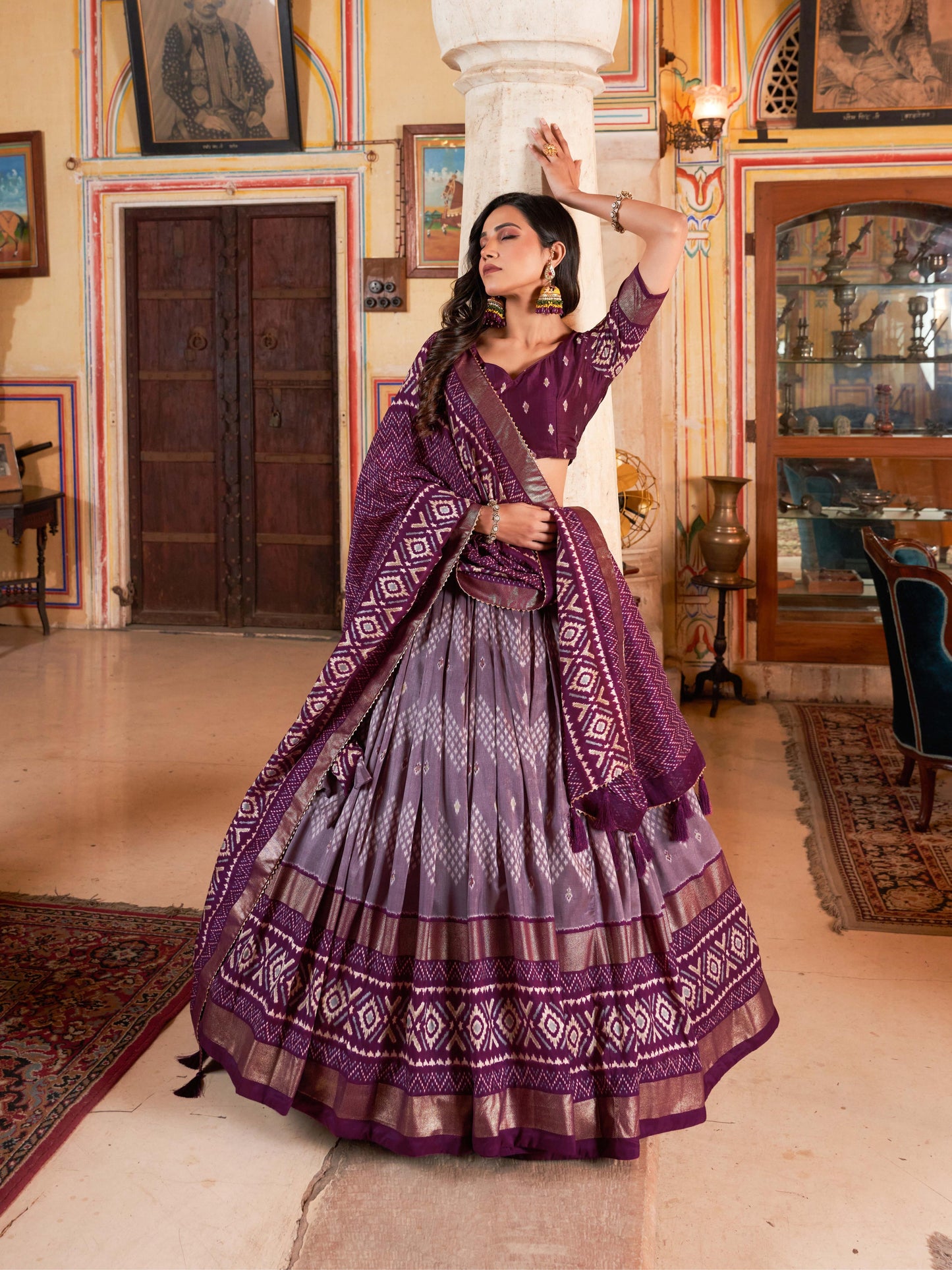 stylish lehenga with dupatta – traditional wear