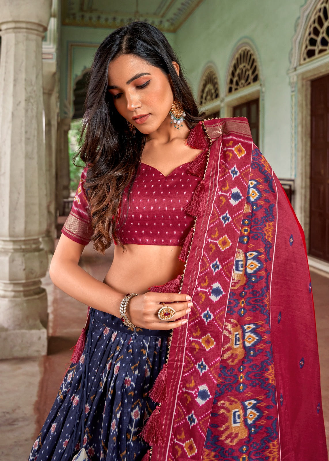 trendy lehenga for navratri, weddings & events