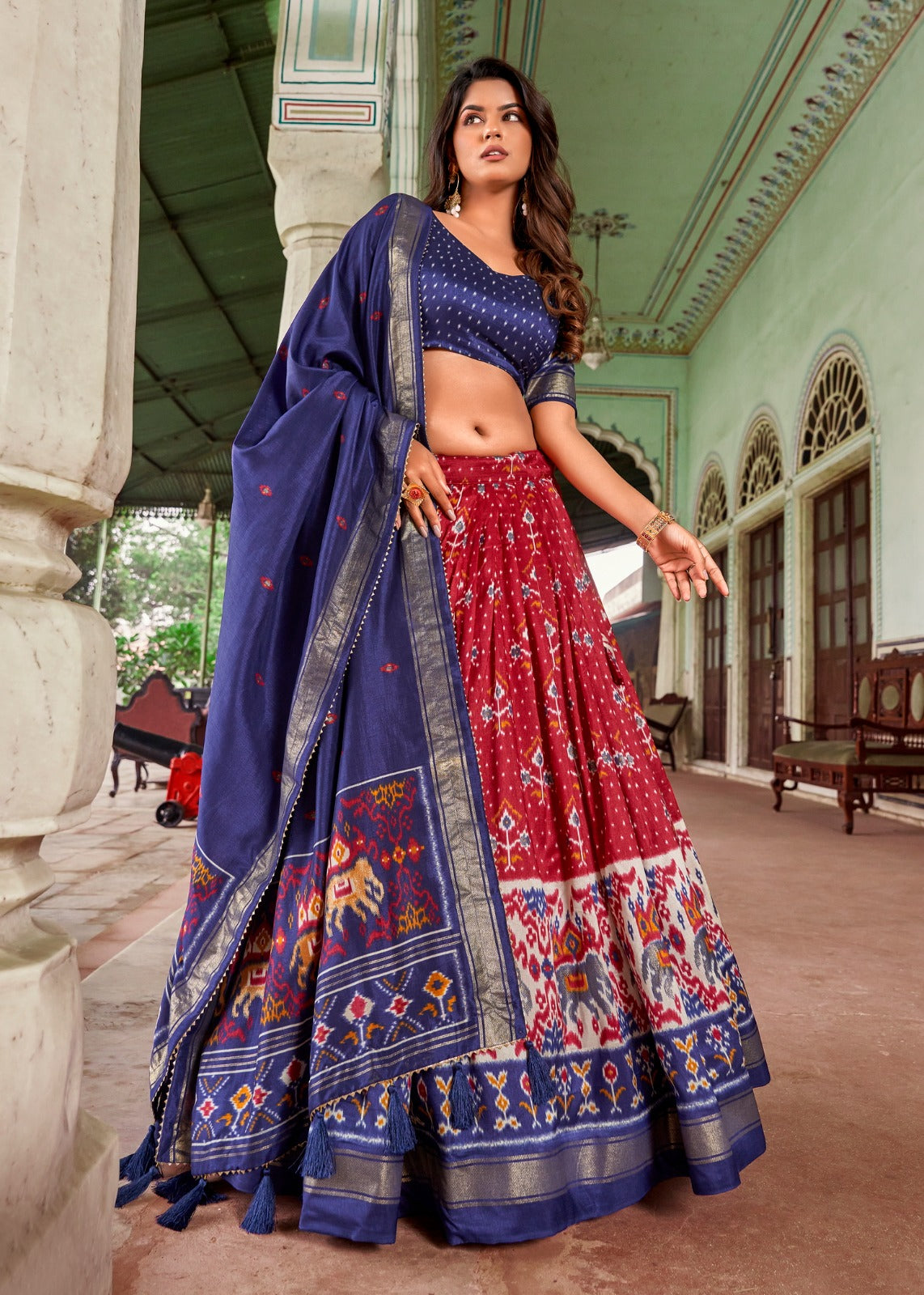 trendy lehenga for navratri, weddings & events