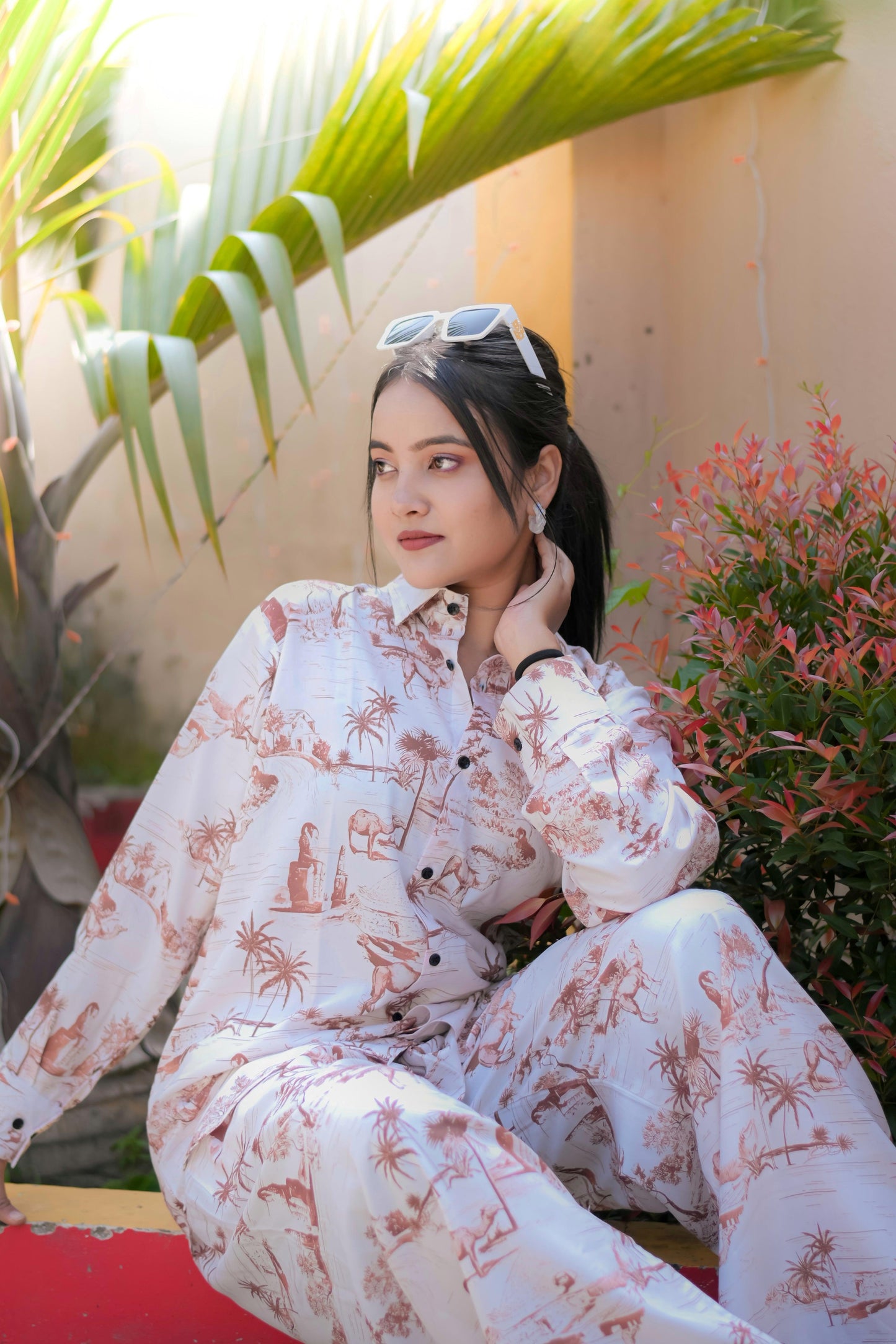 nushrratt bharuccha's african
co-ord set