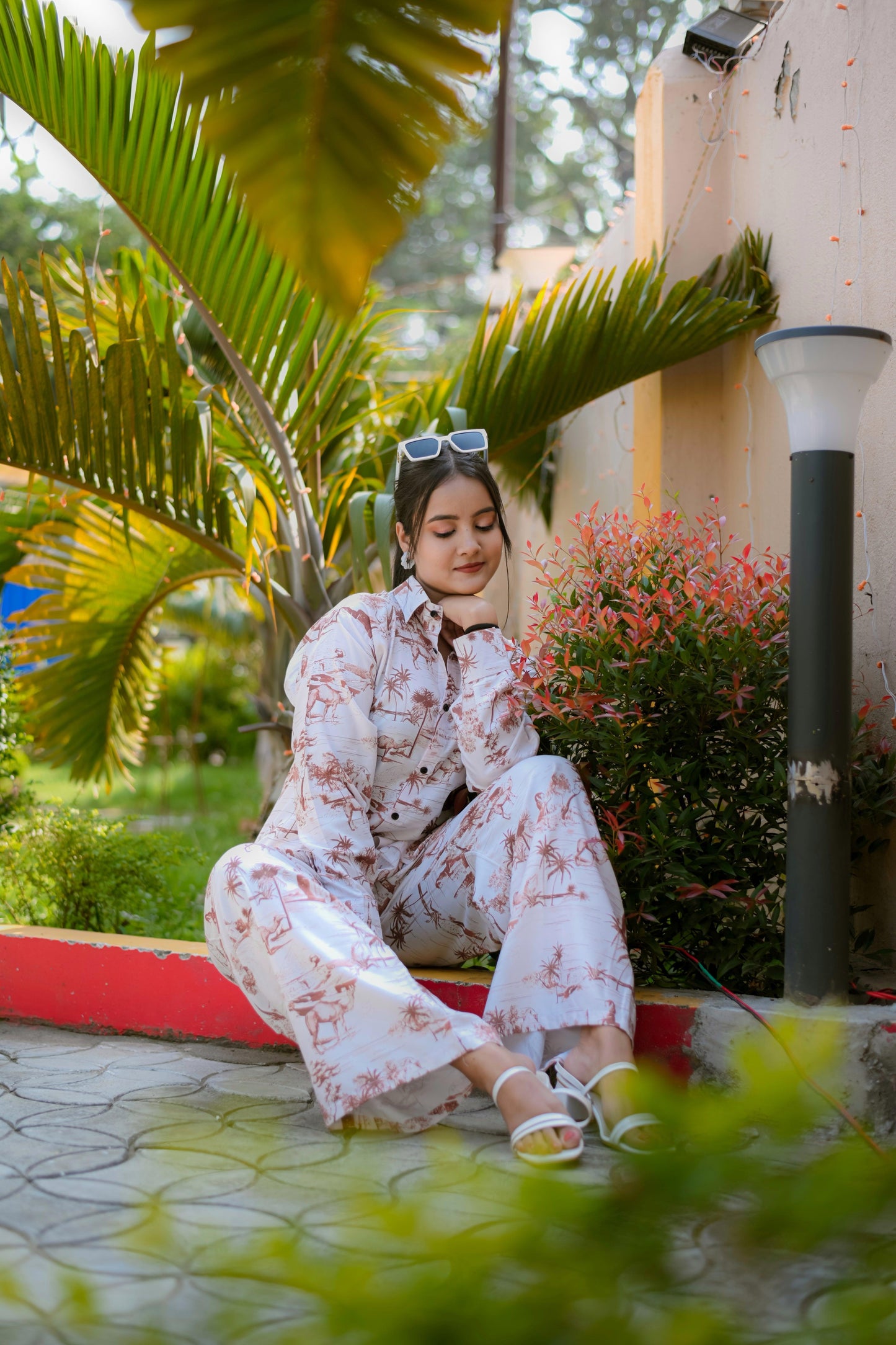 nushrratt bharuccha's african
co-ord set