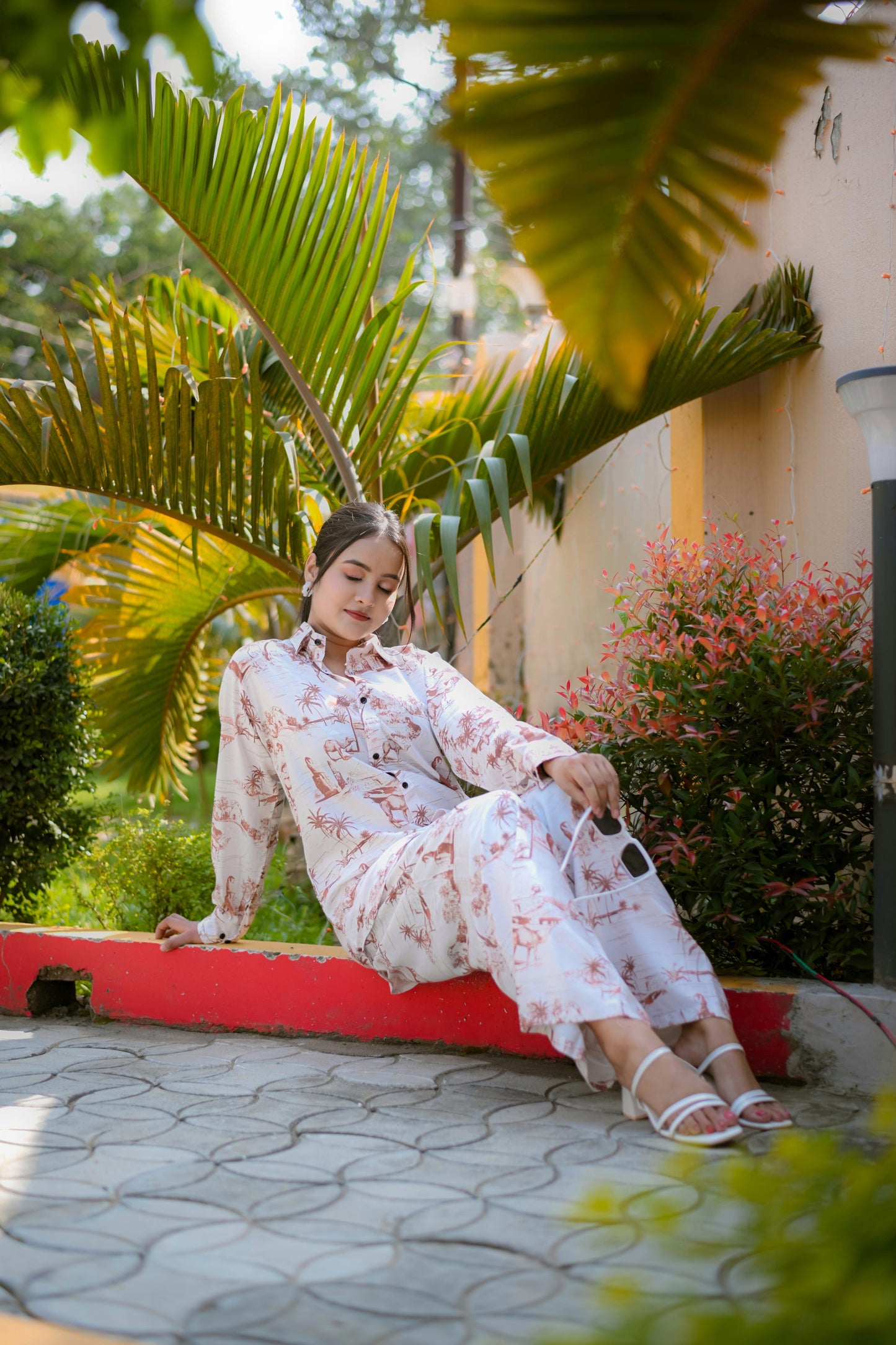 nushrratt bharuccha's african
co-ord set