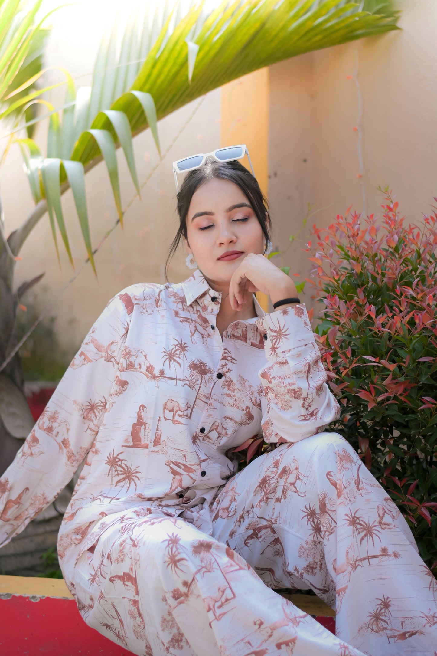 nushrratt bharuccha's african
co-ord set