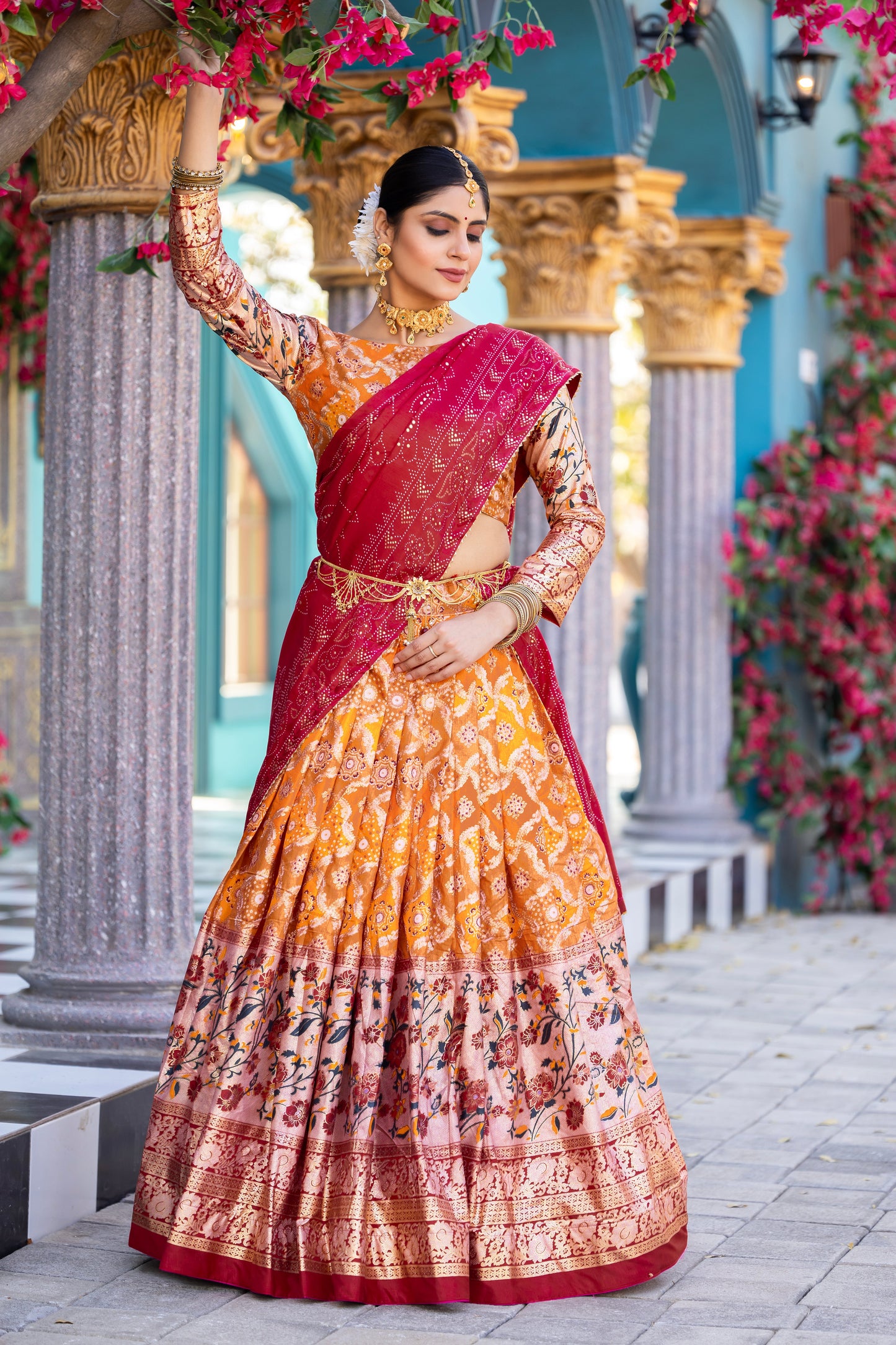 statement lehenga with beautiful detailing