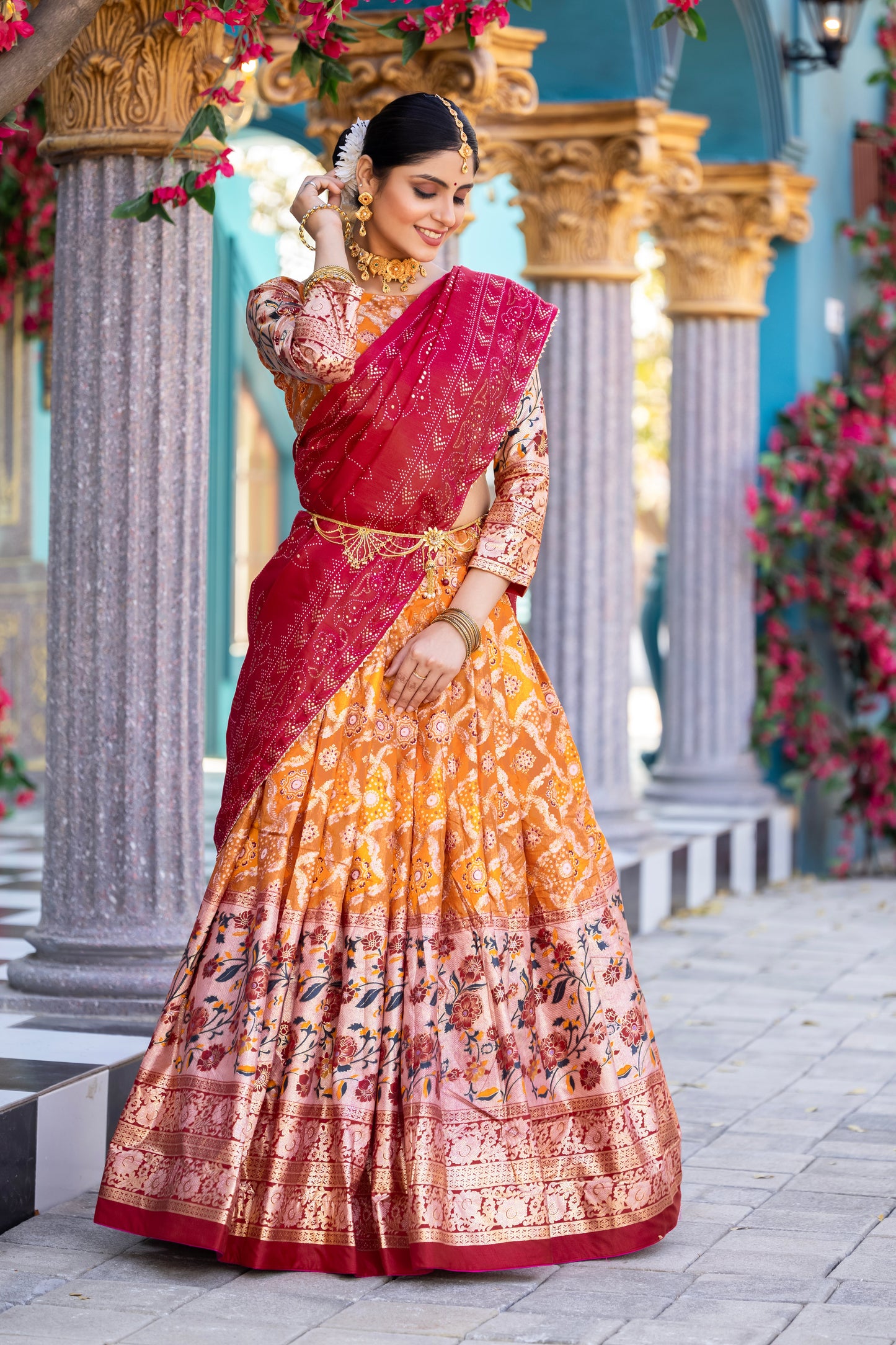 statement lehenga with beautiful detailing