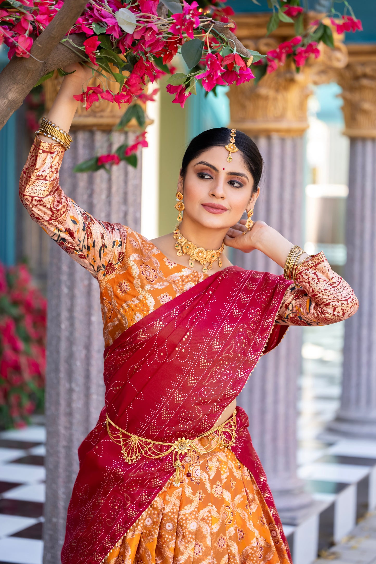 statement lehenga with beautiful detailing