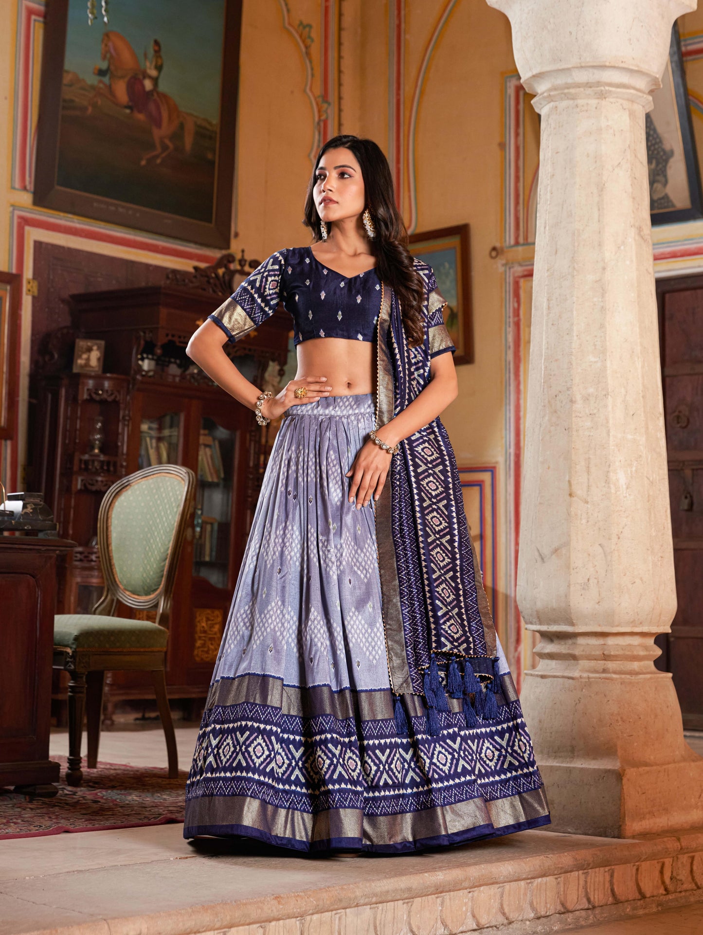 stylish lehenga with dupatta – traditional wear