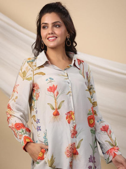 Floral Elegance Co-Ord Set