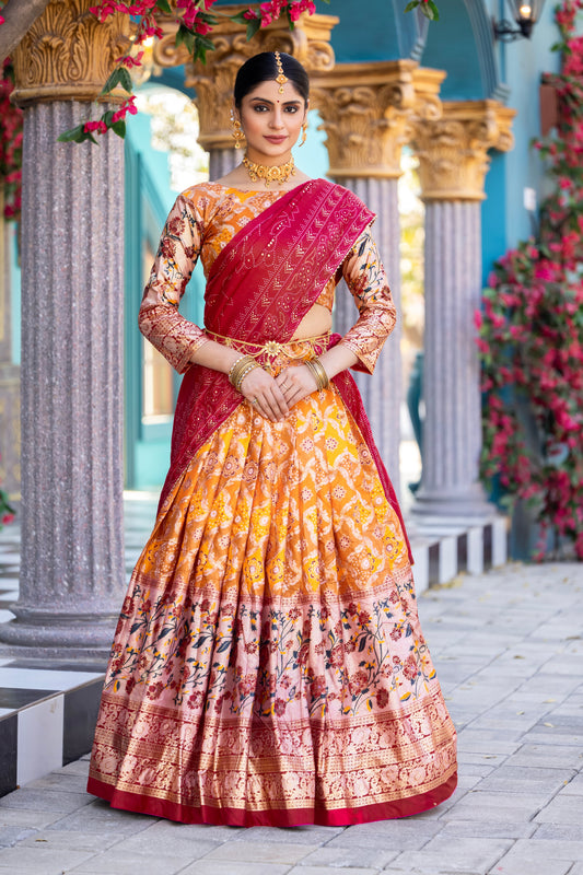 Statement Lehenga with Beautiful Detailing